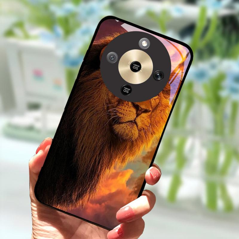 For Honor X9d HonorX9d Case MTN-NX1 Luxury Painted Cover Tempered Glass Phone Casing For Honor X 9 D Fundas Coque Camera Protect