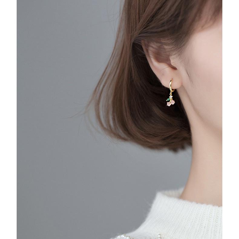 Tropical Fruit Mini Hoop & Stud Earrings - Creative European & American Ear Jewelry