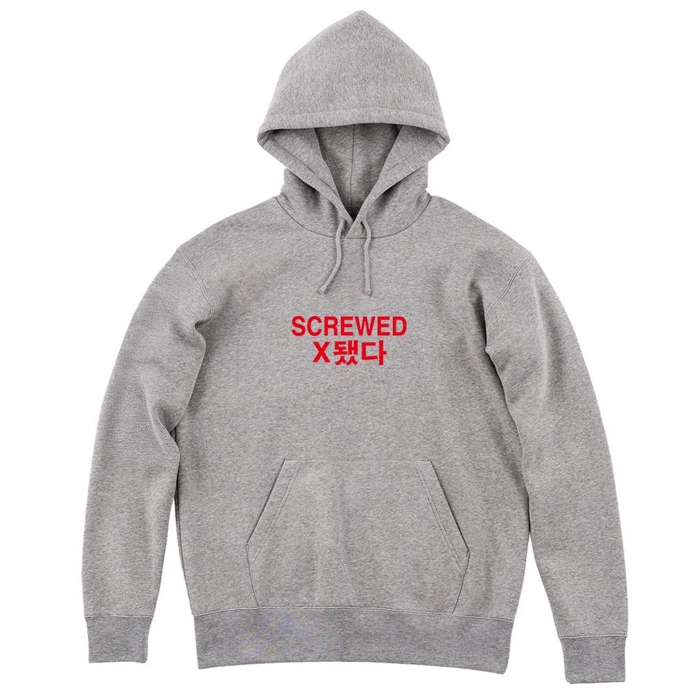 Tiger And Garlic Screwed_Red Hoodie Black/3L