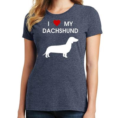 I Love My Dachshund T-Shirt 2402