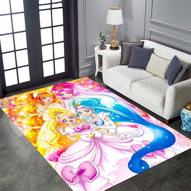 

Pretty Cure Cartoon Rugs Are Suitable for Home Décor in Areas Such As Game Rooms, Bedrooms, Living Rooms, and Sofa Areas. 60x90cm