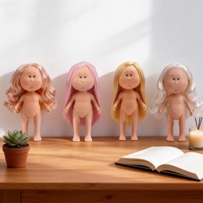 24CM Potato Doll Movable Joint BJD Vinyl Doll Soft Rubber Baby Doll for DIY Styling And Creative Play Children Companion Toy Gifts