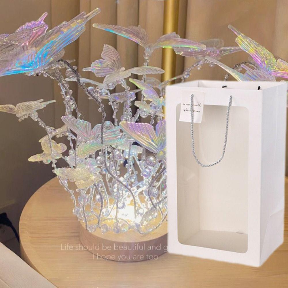 Handmade Butterfly Night Light DIY Reading Lamp Desktop Decorative Lamp  Boyfriend and Girlfriend