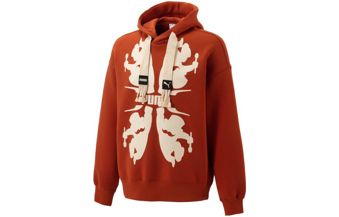 PUMA X Staffonly X Monopoly Sweatshirts Unisex Coffee Hooded Moderate Regular 539896-83 L