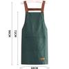 Kitchen Waterproof and Oil Resistant Apron for Men and Women Cooking, Solid Color Simple Hotel Work Clothes