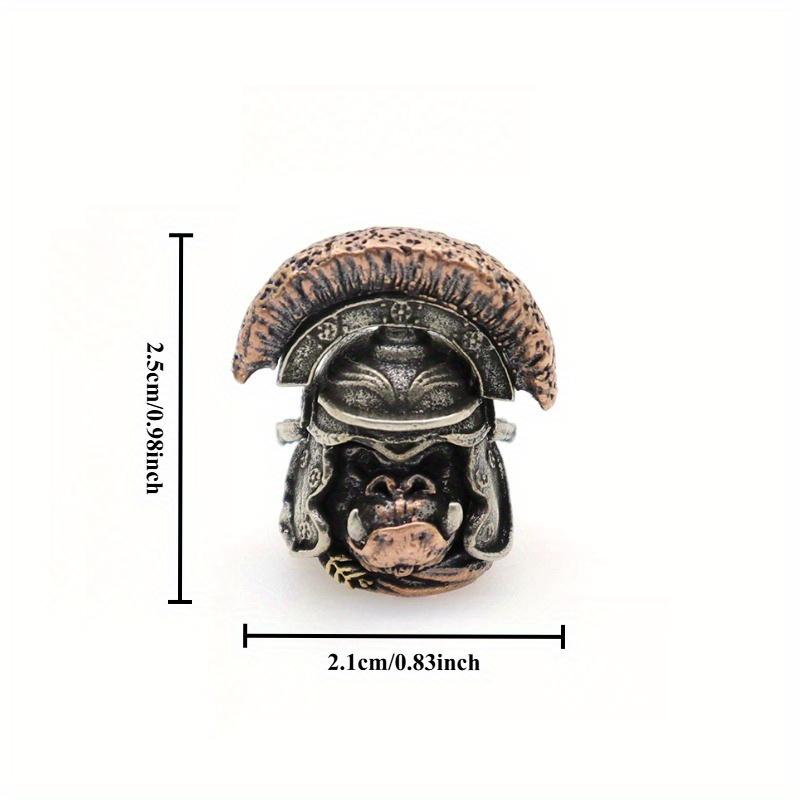 1 st 6 mm Hål Vintage Mässing Gorilla Hänge DIY Tillbehör Nyckelring Halsband Pärlhänge Ryggsäck Berlocker Vintage Mässing