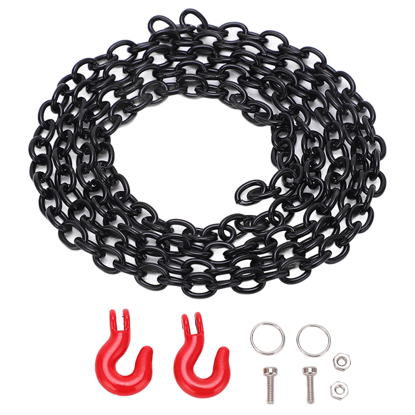 

RC Car Metal Tow Hook Chain Decoration Climbing Remote Control Car Accessories for SCX10