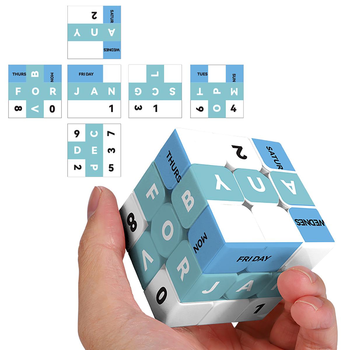 

3x3x3 Magic Cube Puzzle UV Printed 3D calendar Stress-Relieving Professional Smooth Speed Game Toy for Children Gift