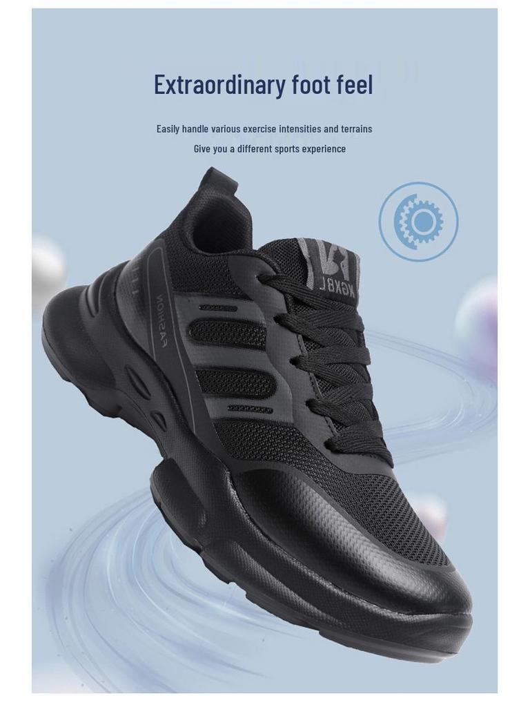 Men's Autumn/Winter 2025 Soft Sole Non-Slip Running Shoes - Wear-Resistant Sports Casual for Outdoor