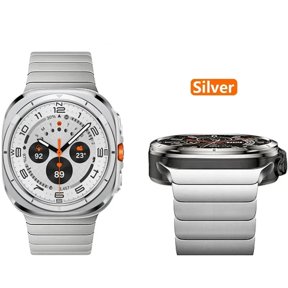 Brățară Magnetică de Lux din Titan pentru Samsung Galaxy Watch 7 Ultra 47mm Brățară cu Zale pentru SAMSUNG GALAXY ULTRA 47MM Bărbați Correa