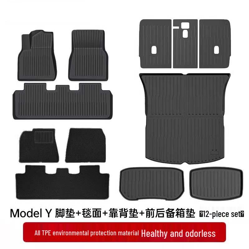 All-Inclusive Floor and Trunk Mats for Tesla Model 3/Y Refresh