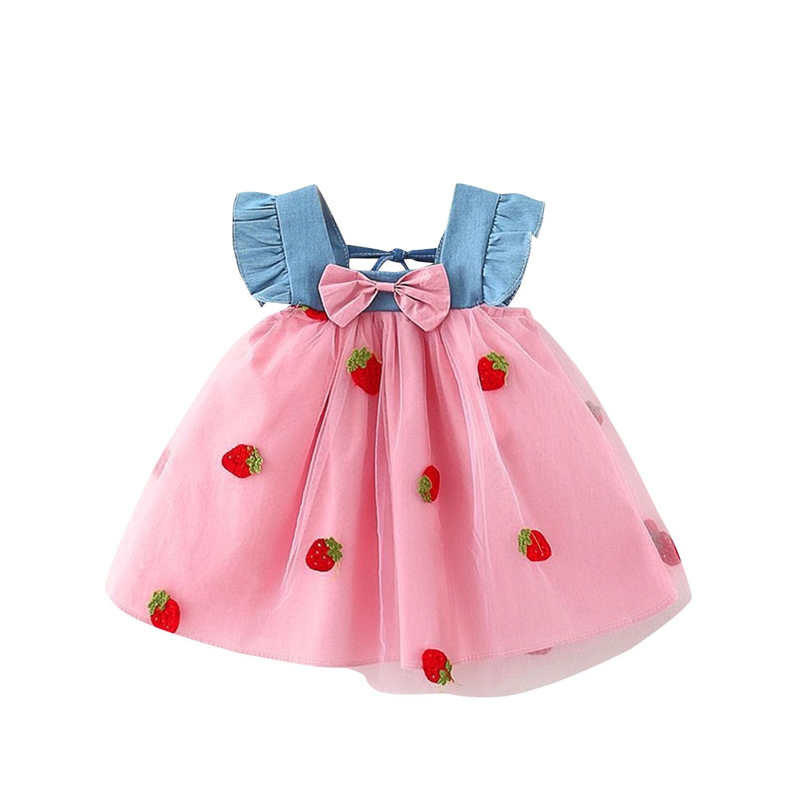 

Ретро літній сарафан принцеси для маленької дівчинки з короткими рукавами 73