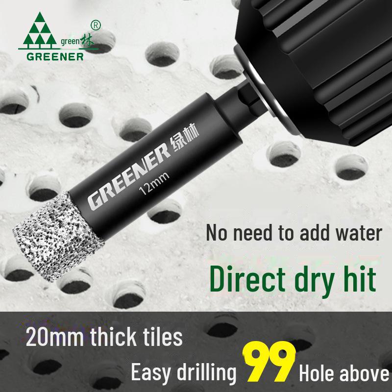 Green Forest Tile Drill Bit for Glass, Marble, and Ceramic