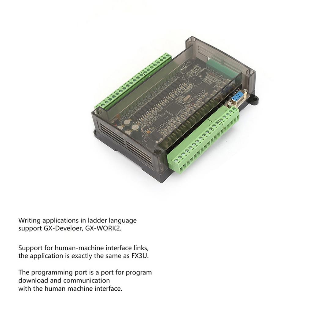 24V 32MT PLC Controller 8 Channel 100k Pulse 32bit MCU 16 Input 16 Transistor Output