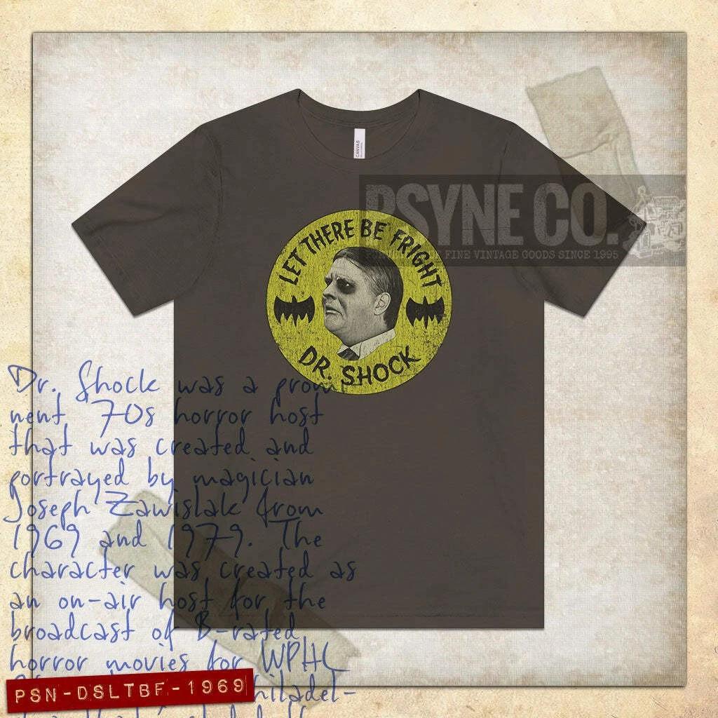 

Dr. Shock Let There Be Fright 1969 Vintage Men s T shirt 4XL