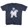 The Real Ghostbusters Mr Stay Puft Vintage Navy Children's T-Shirt
