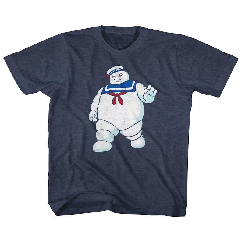 The Real Ghostbusters Mr Stay Puft Vintage Navy Children s T-Shirt 120