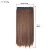 Synthetic Hair Extension Clip Ins One Piece With 5clips Long Straight Hair Brown Blonde Color For Women Daily Use