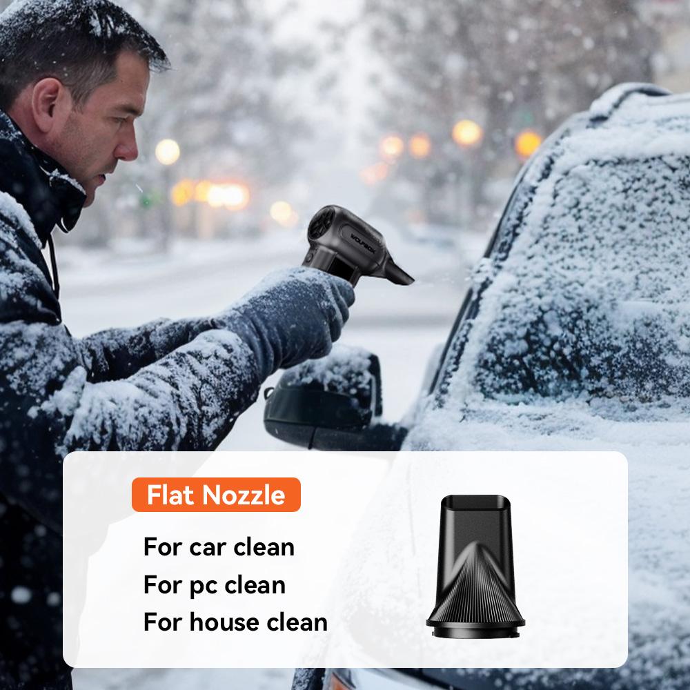 WOLFBOX DF100 Powerful Fan Duster Wireless Air Blower Air Duster 150000RPM 3-Speed 2 Years Free Warranty for Car/Home/Outdoor