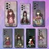 Cute S-Santoro G-Gorjuss Phone Case For Samsung S25,S24,S23,S22,S21,S20,S10,Ultra,Plus,Lite,FE,Soft Silicone Black Cover