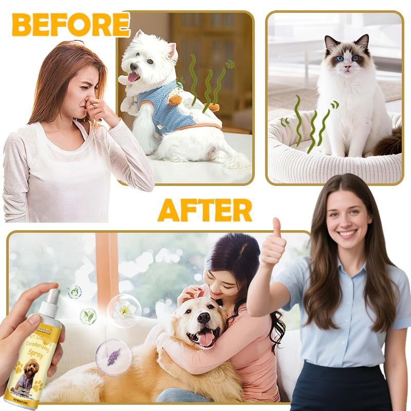 Cat and Dog Clothing Deodorizing Spray—Powerful Odor Remover for Pet Sweaters, Bandanas, and Harnesses—Designed Specifically for Cats and Dogs, Eli