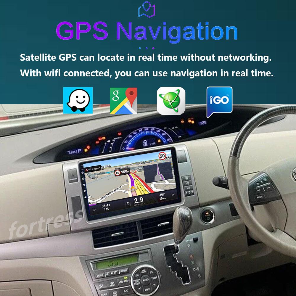 Android 14 Carplay WIFI+4G Car Radio For Toyota Previa 3 III XR50 Estima 2006-2019 Multimedia Player GPS 2din Head Unit Stereo