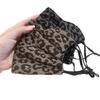 Autumn and Winter Leopard Print Warm Dustproof Windproof Skin-friendly Transparent All-match Mask