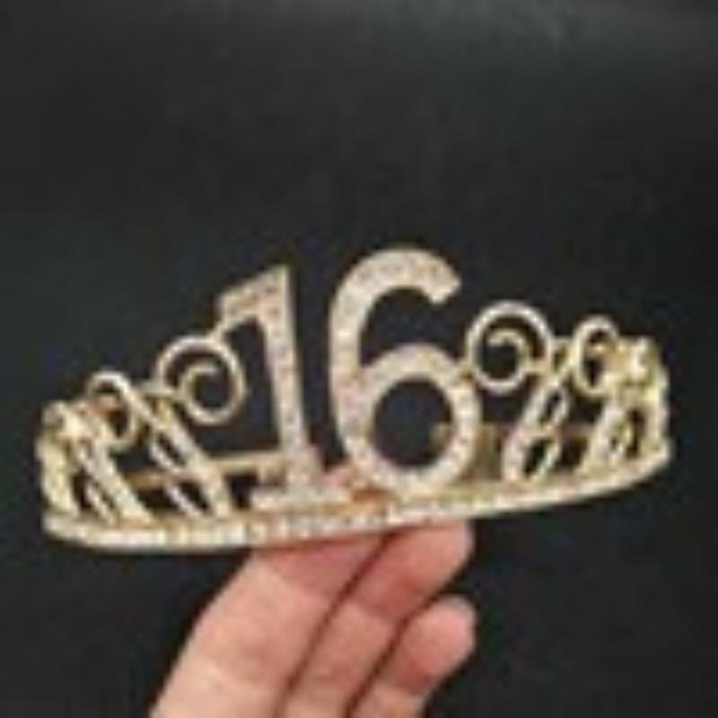 Birthday Cake Crown Numbers 16th Birthday Party Crown Tiara Cake Crown Baking Decoration