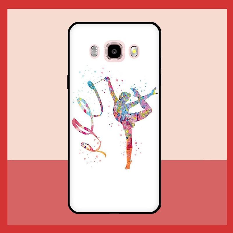 Gymnastics Watercolor Printing Case For Samsung Galaxy A3 A5 2017 J1 J3 J5 J7 2016 A6 A8 Plus A7 A9 J8 J4 J6 2018 Cover