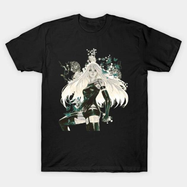 A2 Nier Automata Waifu Shirt Anime Nier Automata Waifu Senpai Black T Shirt V1 S