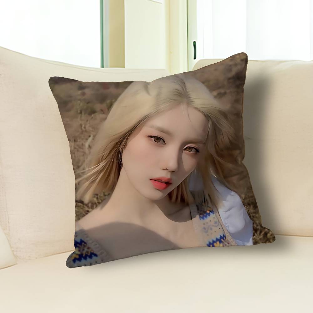 K-Kwons Singer E-Eun-B-Bi Anime Celebrity Merchandise All-Match Printed Pillow Case Sofa Car Office Room Decoration Protector