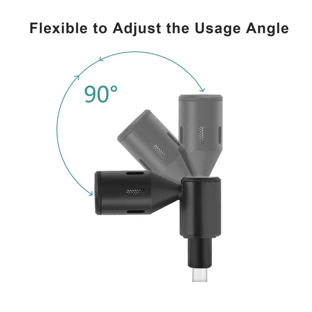   Plug-in Smartphone Microphone Mobile Phone Mic Cardioid Pickup 3.5mm TRRS Plug 90 Degrees  Angle   with 2pcs Windscreen for Smartphone L