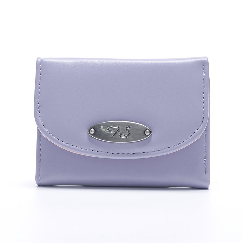 

ins новый простой кошелек-сумка для мелочи женский мини нишевый многоцветный точечный кошелек женский студенческий фиолетовый