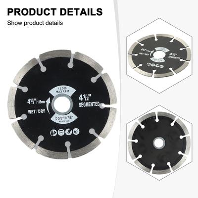 115mm Diamond Saw Blade Stone Cutting Disc For Angle Grinder Marble Granite Saw Blade For Cutting Concrete Ceramic Brick Marble