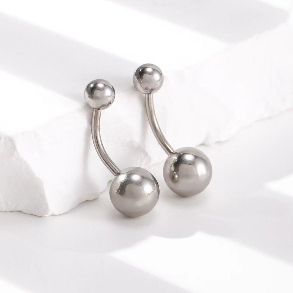 Titanium Alloy Navel Ring External Thread Body Jewelry F136 Navel Stud  Body Piercing