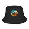 Travel Headwear Born In 1986 Vintage Age 40 Years Old Funny 40th Birthday Merchandise Bucket Hats Stylish Teen Sun Bob Hat