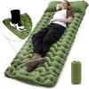 Camping-Isomatte, Ultraleichte Campingmatte mit integriertem Kissen und Fußpumpe, Aufblasbare Isomatten, Kompakt für Camping-Rucksack