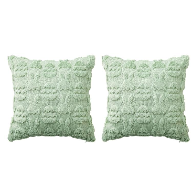 

Pair Of Polyester Pillow Protectors With Unique Embroidery Pattern And Slip Resistant Back For Comfortable House світло-зелений колір