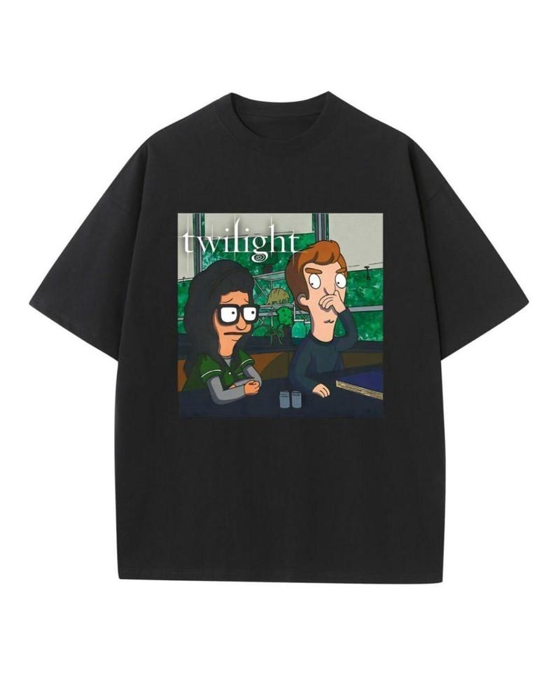 Футболка Сумерки - Футболка с вампиром - Футболка семьи Белчер - Футболка Бобс Бургерс Унисекс S