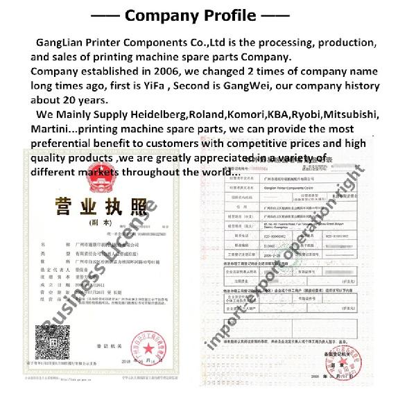 2 Pieces Heidelberg 102 Sheet Smoother Sheet Separator Printing Machine Spare Parts