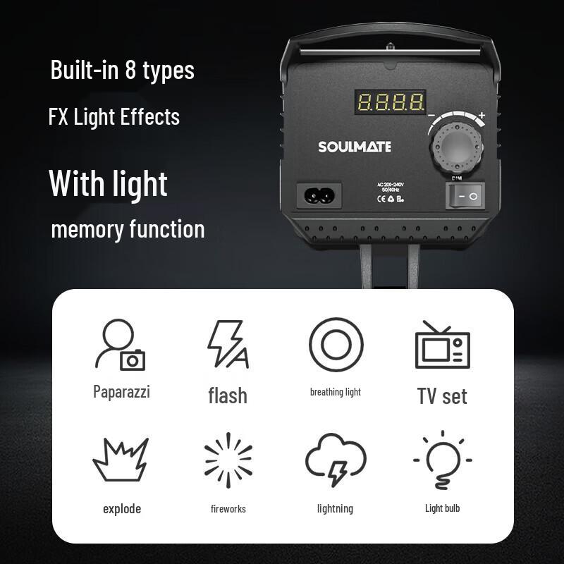SOULMATE D300Bi PRO LED Video & Photography Light Kit