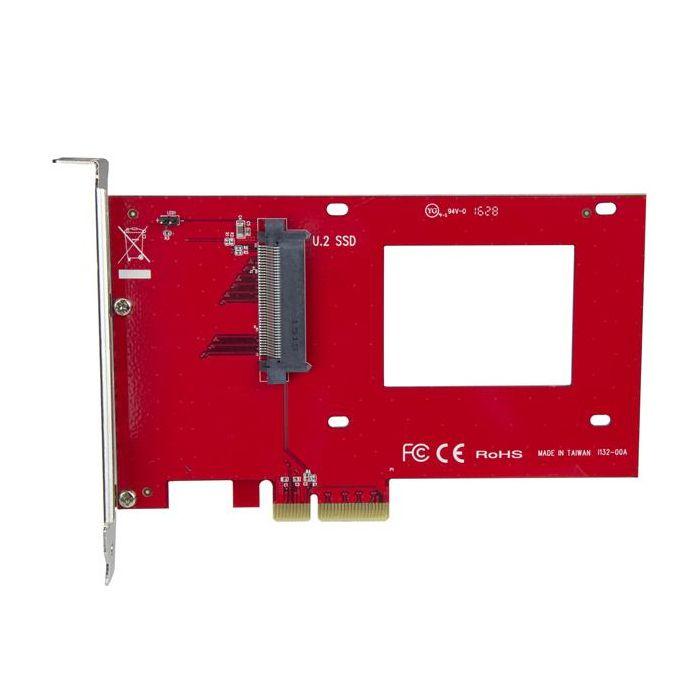 Adaptateur U.2 Vers PCIe Pour SSD U.2 NVMe - STARTECH - SFF-8639 - PCI Express 3.0 X4
