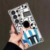 Case for Samsung Galaxy S25 S23 S24 S25Edge S21 Plus S22 Ultra S20 FE Phone Cover Soccer Football Number