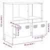 VidaXL Buffet rose 68x39x73,5 cm acier laminé à froid, meuble de rangement, meuble de rangement de cuisine, meuble de 851359