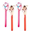 PVC Inflatable Balloon Cartoon Inflatable Stick Horse New Animal Long Sticks Balloon  Kids