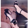 Summer New Brand Women Ankle Strap Sandal Thin High Heel Ladies Dress Pumps Shoes Outdor Gladiator Dress Sandals