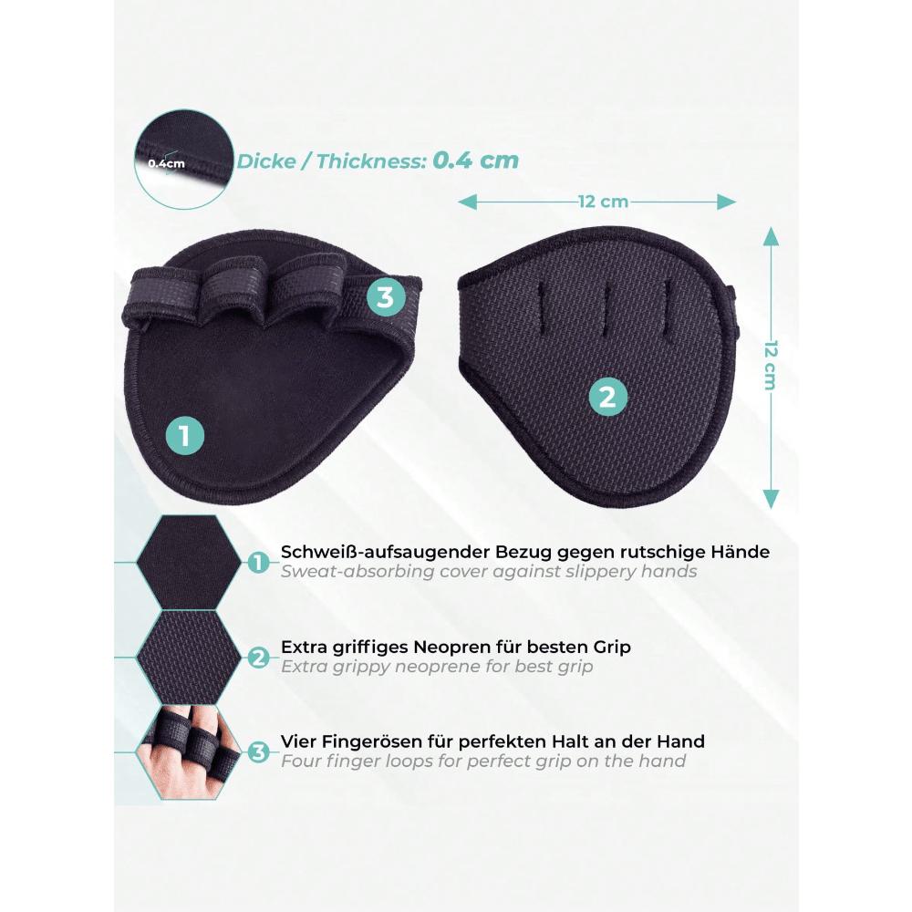 1 Pair Unisex Anti Skid Weight Cross Training Gloves Man And Women Lifting Palm Dumbbell Grips Pads Unisex Gym Workout Fitness Sports
