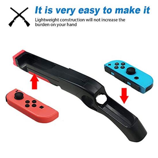 TAORAYO Switch Game Shooting Game Gun for Switch Compatible with Splatoon Wolfenstein and Big Buck Hunter Arcade Shooting Game Compatible with