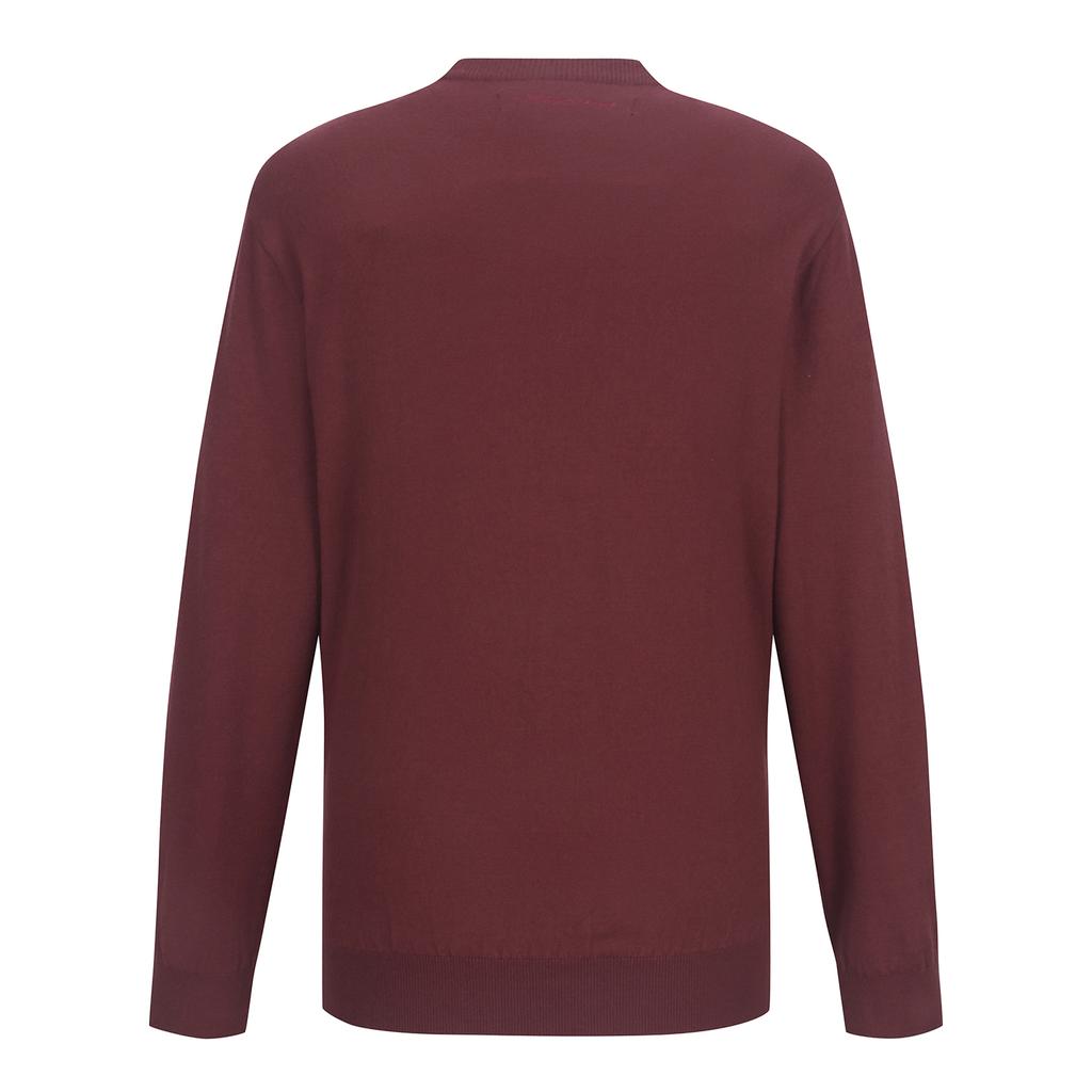 SUPERIOR Men'S Transitional Round Sweater Wine (Idb240179)