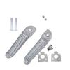 Par Sølv Aluminium Bakre Fothviler Fotpinne Pedal For Yamaha YZF R1 R6 2003-2014